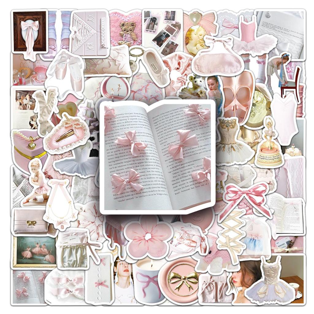 Ballet Style Cartoon Stickers: Creative Waterproof Decorations for Phones & Journals