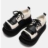 Fashion New Women Loafers Classic Platform Chunky Heel Black Ladies Pumps Female Mary Jane Derby Lolita Sweet Round Toe College Shoes