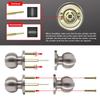 Universal Door Handle Knobs Bathroom Entrance Locks Accessories Bedroom Living Room Lock With Keys Door Lock 4