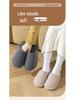 Women's & Men's Anti-slip Plush Slippers - Silent and Warm Cotton for Elderly, Autumn/Winter Indoor Use, 2025 Collection.