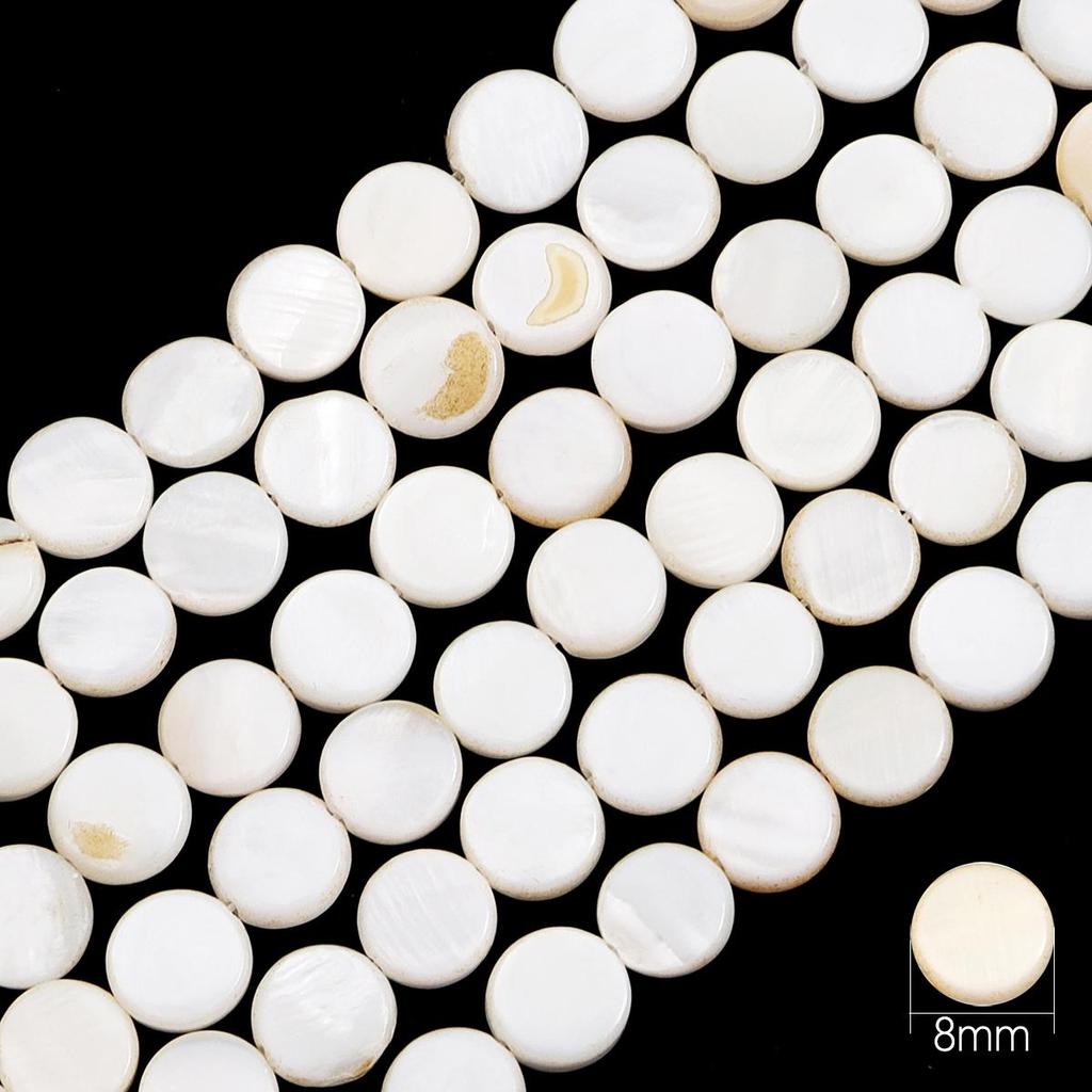 22-115Pcs Natural Freshwater Shellfish Geometry Beads For DIY Necklace Bracelet Earrings Jewelry Making