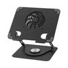 360° Rotating Laptop Stand with Detachable RGB Fan and Cooling Support
