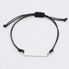 Engravable Geometric Stainless Steel Oval Woven Bracelet