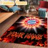 Custom Name Bayern Munchen Logo Design Rug Office Rug Chair Mat Non Slip Carpet Rugs for Bedrooms Dining Room Living Room Home Decor gifts