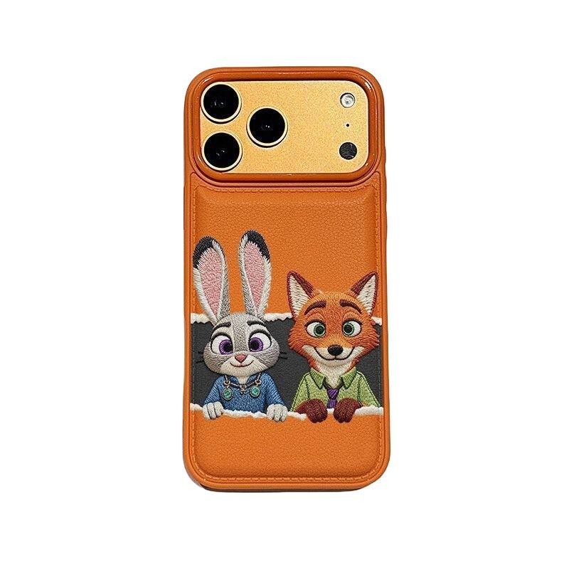 Judy Nick Applies Apple 17/16/15/14 Mobile Phone Case Soft iPhone13 Leather Pattern Bulge Bag 12/11 Cartoon