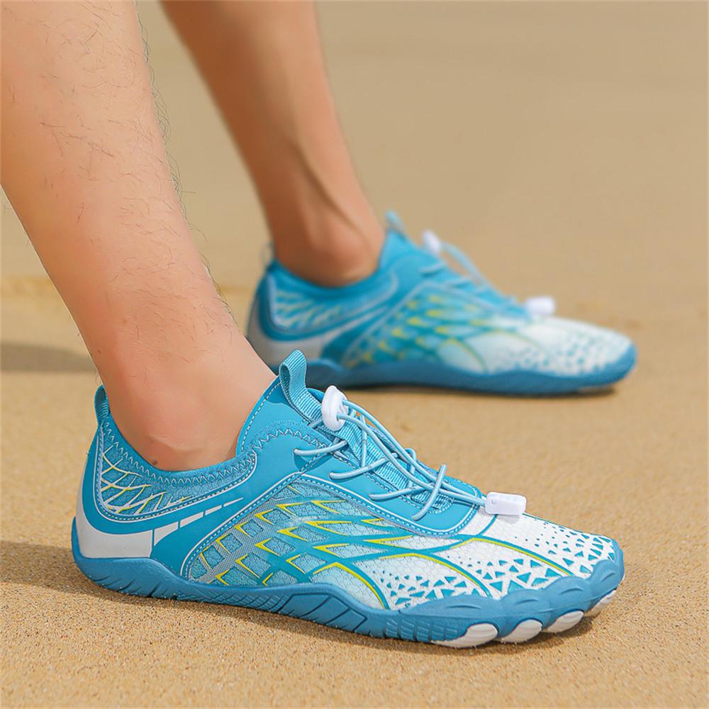 Herren Damen Wasserschuhe Sommer Oberlauf Waten Fünf Zehen Barfuß Aqua Schuhe Strand Meeresufer Farbe Schwimm Sneaker Unisex