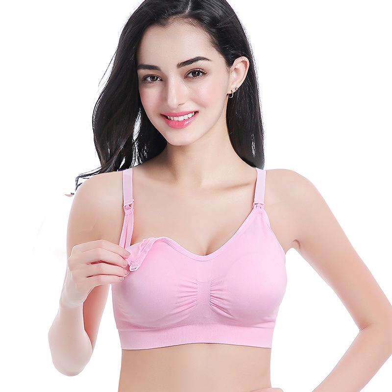 Plus Size Seamless Hands-Free Nursing Bra - Wire-Free, Front-Open