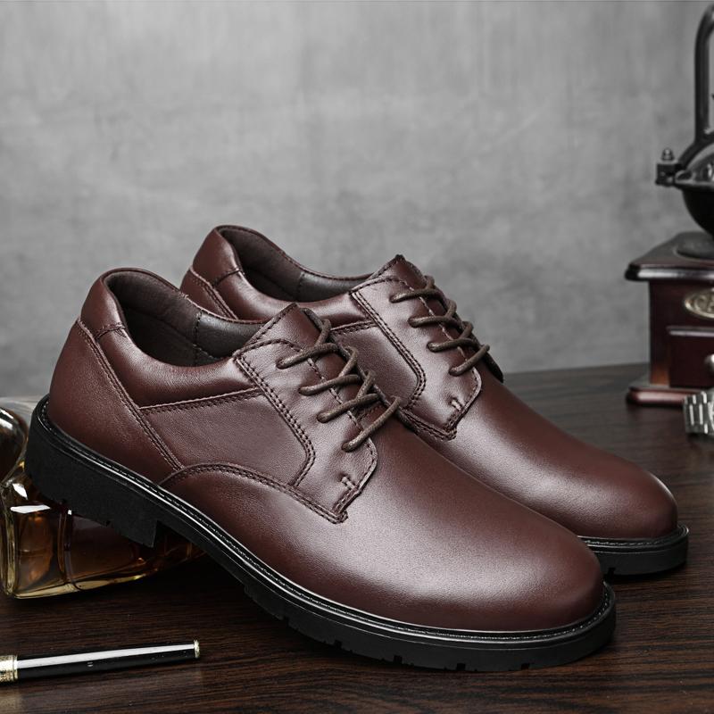 New High Quality Men 'S Shoes Luxury Oxfords Men Casual Genuine Leather Man Business Dress Shoes Men Soft Flats Male Fashion