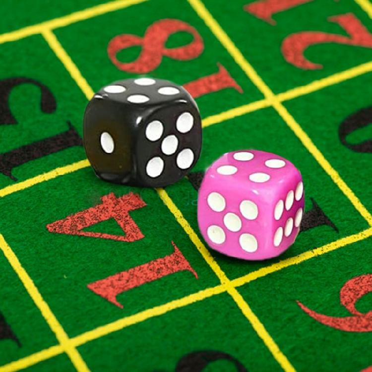 50 Pcs Acrylic Six Sided Round Corner Dices Colorful Role Playing Game Dices