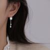 Sweet Flower Tassel Earrings Healing Ear Hole Lily of the Valley Drop Ear Hooks Elegant Gift for Women Girlfriend