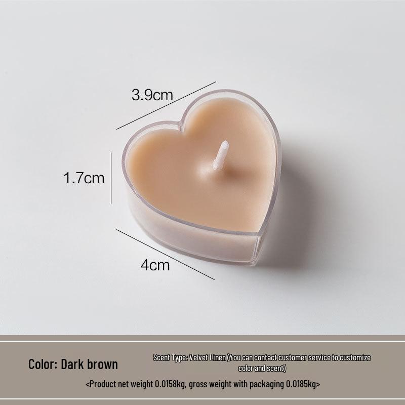 Heart-Shaped Romantic Birthday Candles: Create a Cozy Candlelight Dinner Ambiance