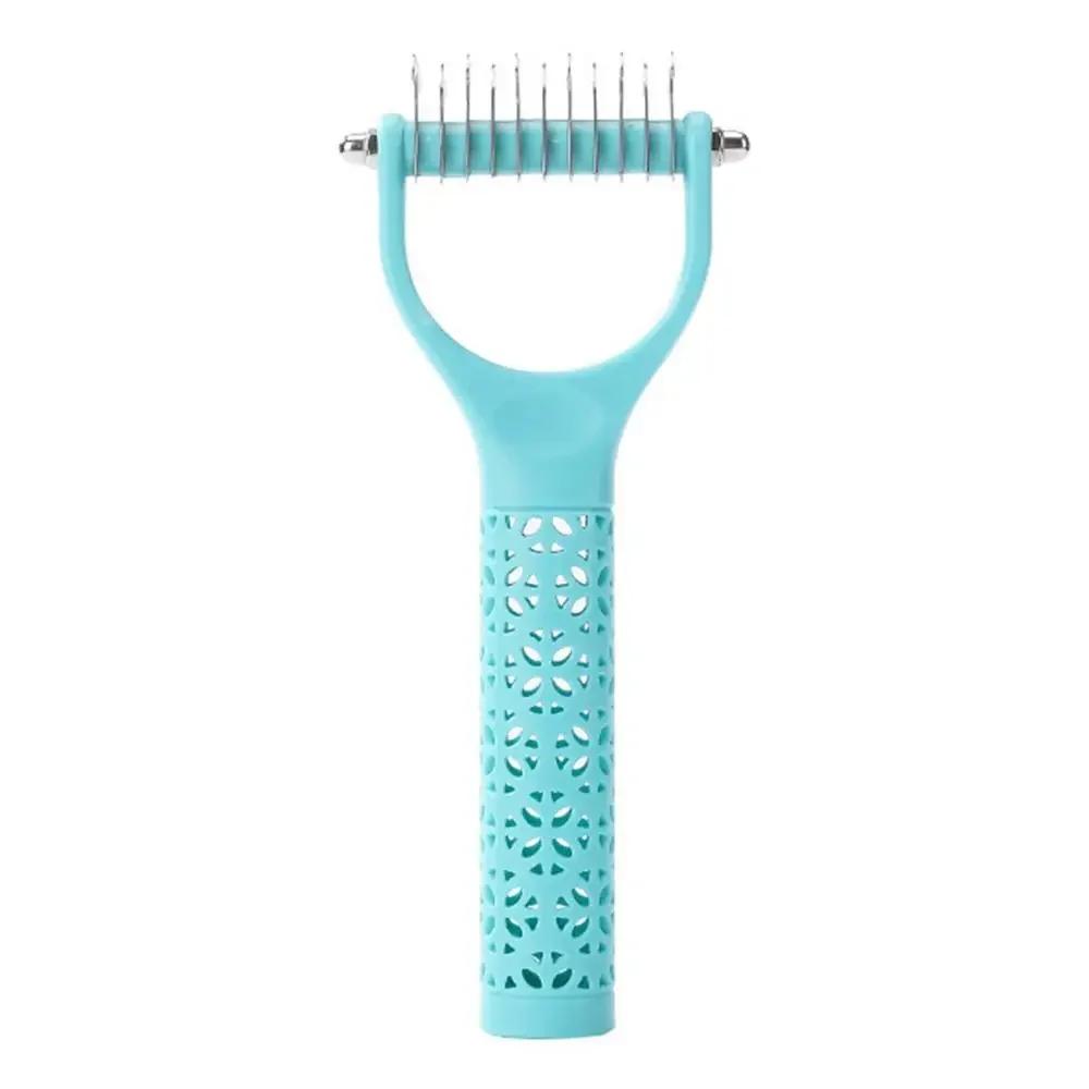 Pet Hair Removal Comb Cat Dog Brush Pet Hair Grooming Tool Hair Shedding Combs Pet Fur Trimming Dematting Deshedding Brush