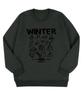 BEMIGHTY Winter Camping Fleece-Lined Oversized Sweatshirt [Black]