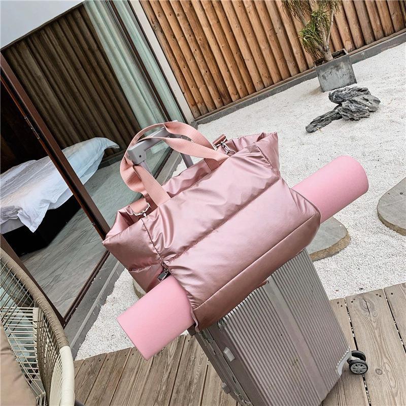 Dry And Wet Separation Sports Portable Shoulder Bag Yoga Fitness Bag Large Capacity Travel Bag Foldable
