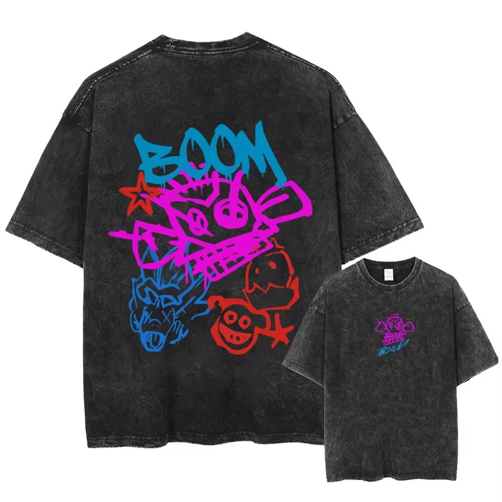 2025 Horké Anime Arcane Jinx Prané Tričko Retro Monkey Graffiti Trička Pánská Dámská O-výstřih Potištěná Trička Topy Léto Krátký Rukáv