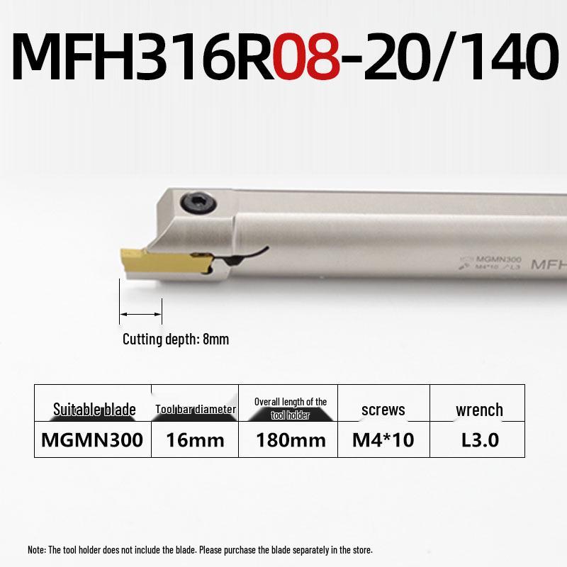 Inner Hole Face Grooving Tool Holder MFHR/L Flat 320/420/325/425 Groove Tool, Spring Steel