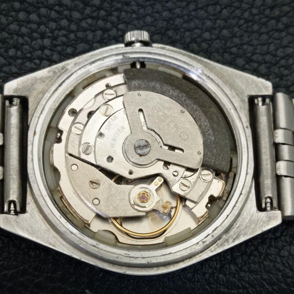 GENUINE VINTAGE SEIKO 5 JAPAN 6309A AUTOMATIC MENS WHITE DIAL WATCH a702718-1 R210-a702718