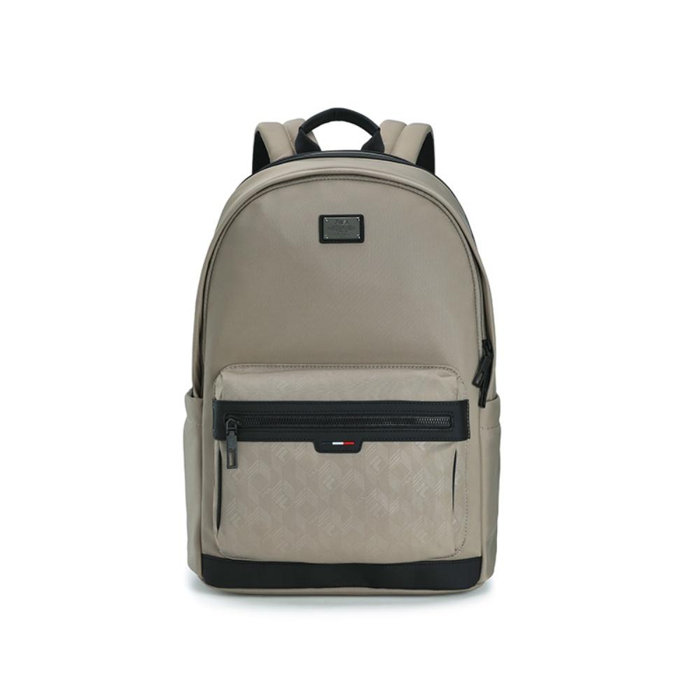 New FILA WHITE Fabric, Synthetic Leather Backpack Men's Khaki F13M533104FLK
