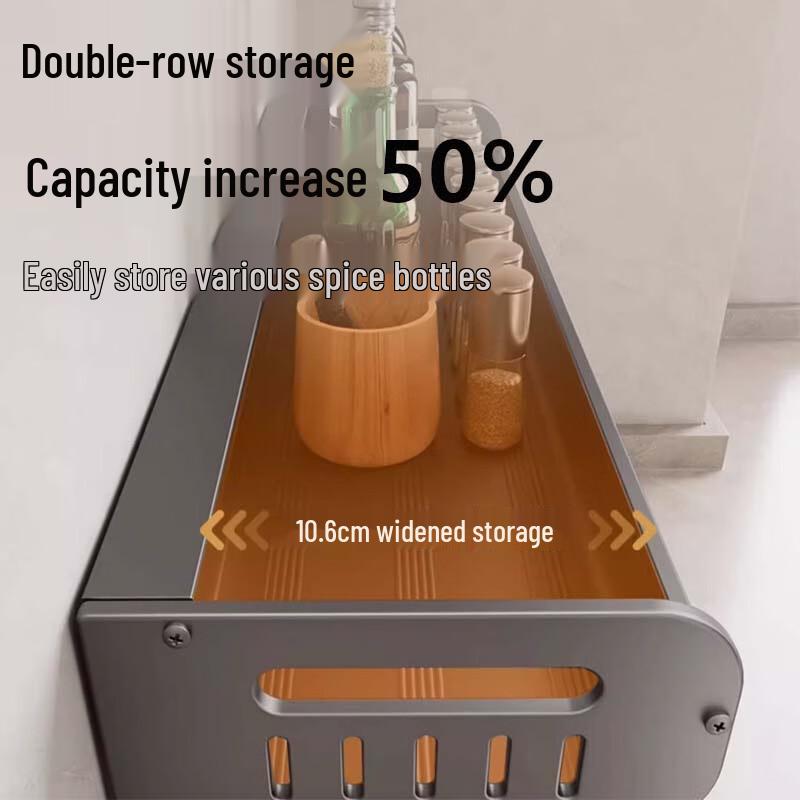 Punch-Free Multi-functional Kitchen Storage Rack