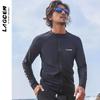 Mens Quick-Dry UV Protection Rash Guard Long Sleeve Swimwear Surfing Diving Swimming