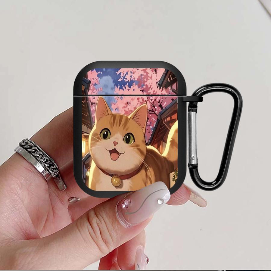 Earphone Cases Cover Case For Airpods 3 Pro 4 Pro3 1 Pro2 2 Rustic Headscarf Cat