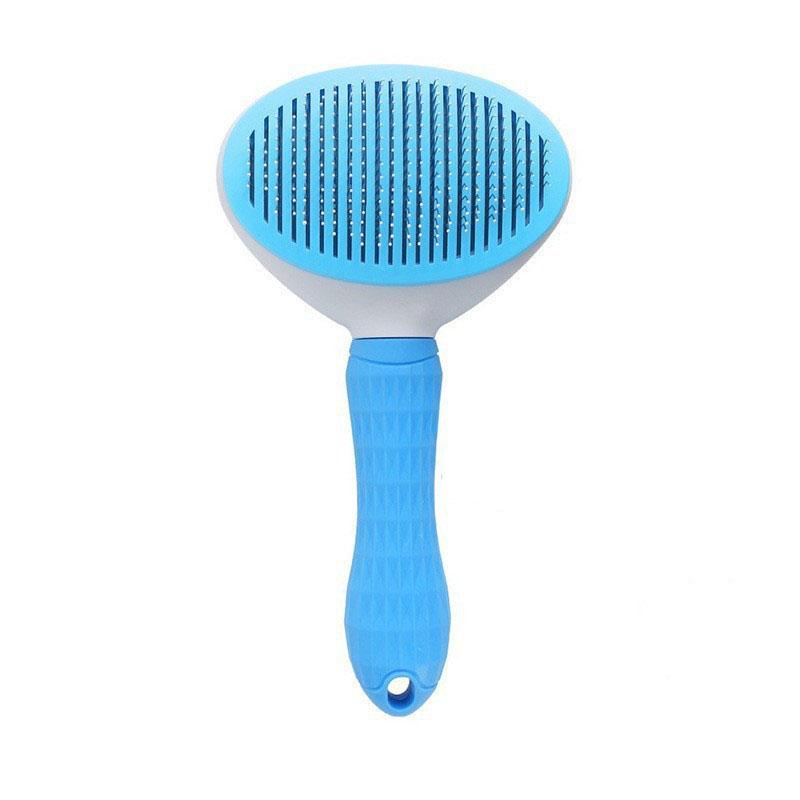 

Self-cleaning Nail Rake Brush Cat Brush With Release Button For Long or Short Pet Hair Cleaner Removes Tangles and Loose Fur