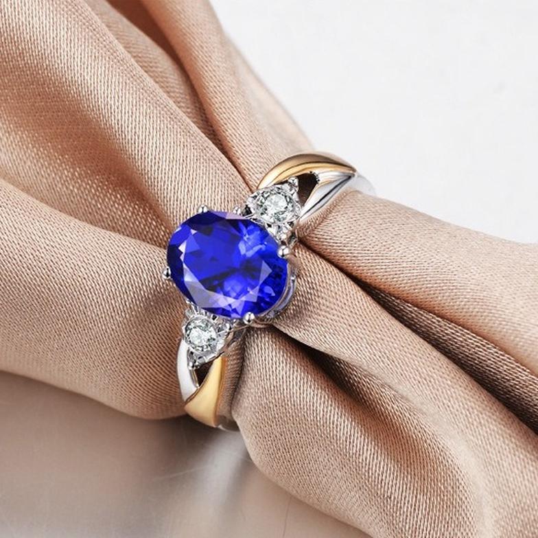 Sace Gems Anillo clásico de circón de aleación de cobre, joyería para mujer, regalo de fiesta de promesa de boda abierto