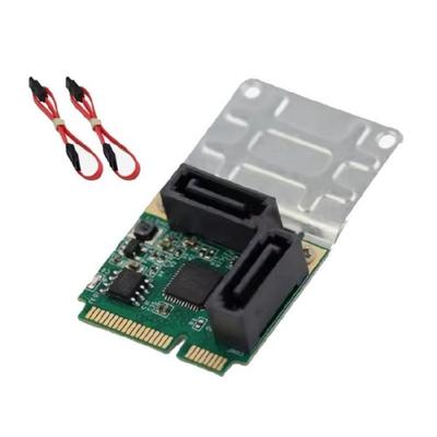 Efficient Mini PCIe To SATA3.0 Double/Four Port Converter Card Extension Card for DIY System Storage Enhancements
