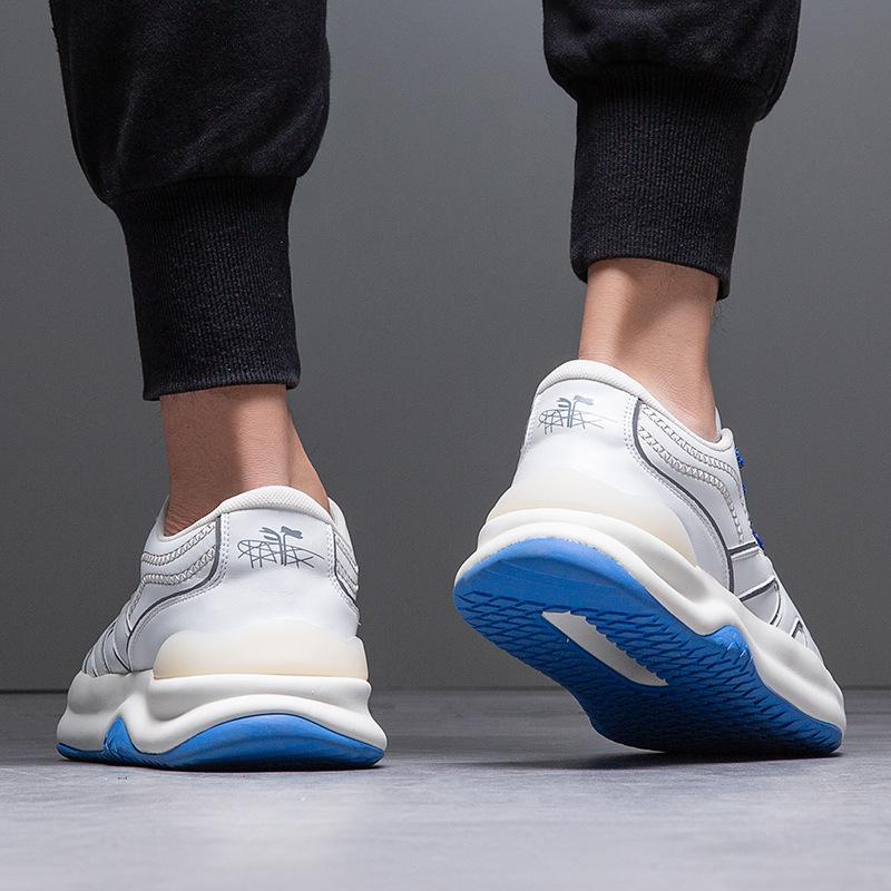 Extra Large Size Men's Shoes 2025 Spring New Platform Sports Shoes Men's Fashion Versatile Casual Trendy Shoes Inner Height-increasing Board Shoes