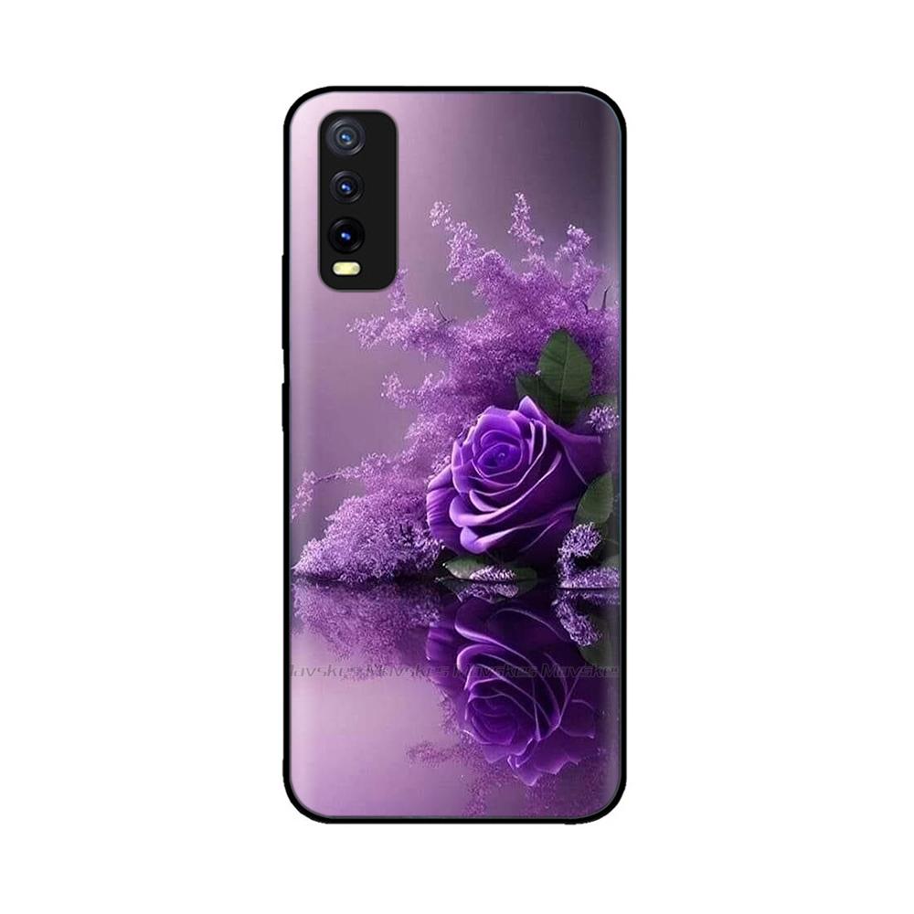 Pro Vivo Y20 Y20i Y20a Y20s Vivo Y11s Y12s Pouzdro na telefon Roztomilý Chránič fotoaparátu Zadní kryt Pro Vivo Y20 2021 V2027 Silikonové Fundas