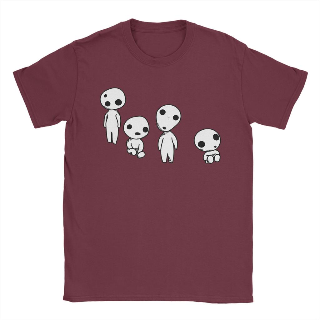 Kodama G-Ghiblis T-Shirt for Men Creative Cotton Tees Round Neck Short Sleeve T Shirt Summer Clothes