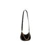 Bally Emblem Metal Short Chain Handle Badge Link Patent Calfskin Mini Handheld Shoulder Crossbody Bag Women handbags Black 6306592