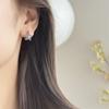 Korean heavy industry makes old five-pointed star earrings women's retro earrings tide