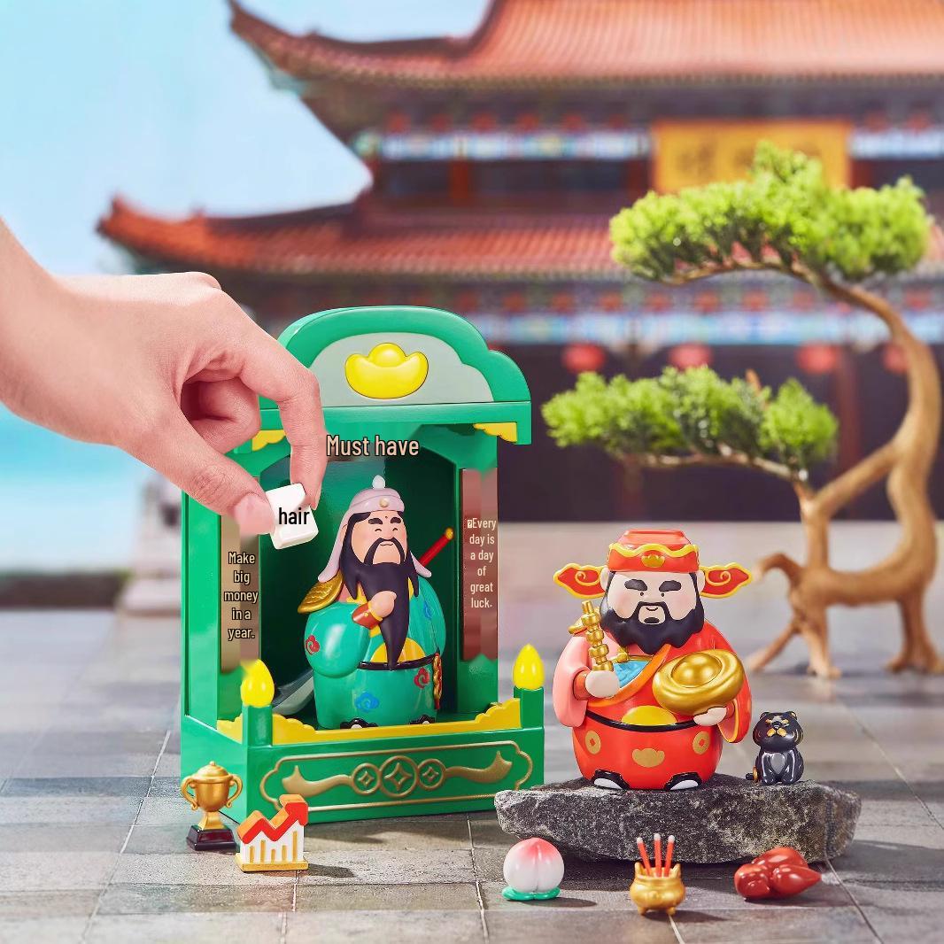 

Zhao Gongming God of Wealth Figurine – Playable Desktop Décor for Office or Home