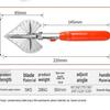 Multifunctional 45° Angle Cut Trunking Scissors for Woodworking & Electrical Work