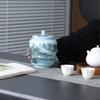 Creative Ceramic Tea Caddy Landscape Flower Decoration Jar Multifunctional Sealed Coffee Beans Nut Medicinal Herb Storage Box