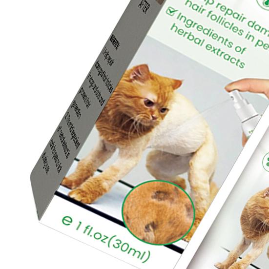 30ml Pet Hair Care Spray Anti-shedding Anti-Clumping Hair Growth Fur Care Repair Damaged Hair