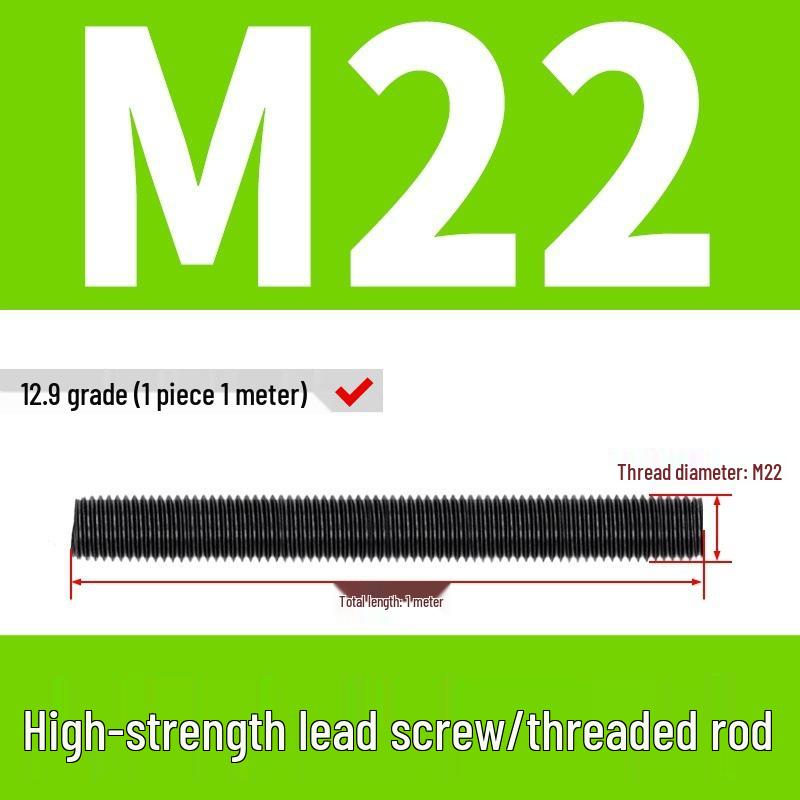 High-Strength Full Thread Screws and Rods: 8.8, 10.9, 12.9 Grade