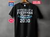 Officially A Freshman T-Shirt, Class of 2030 Shirt, High School Freshman Tee, Back to School 9th Grade Gift, Varsity Student Apparel