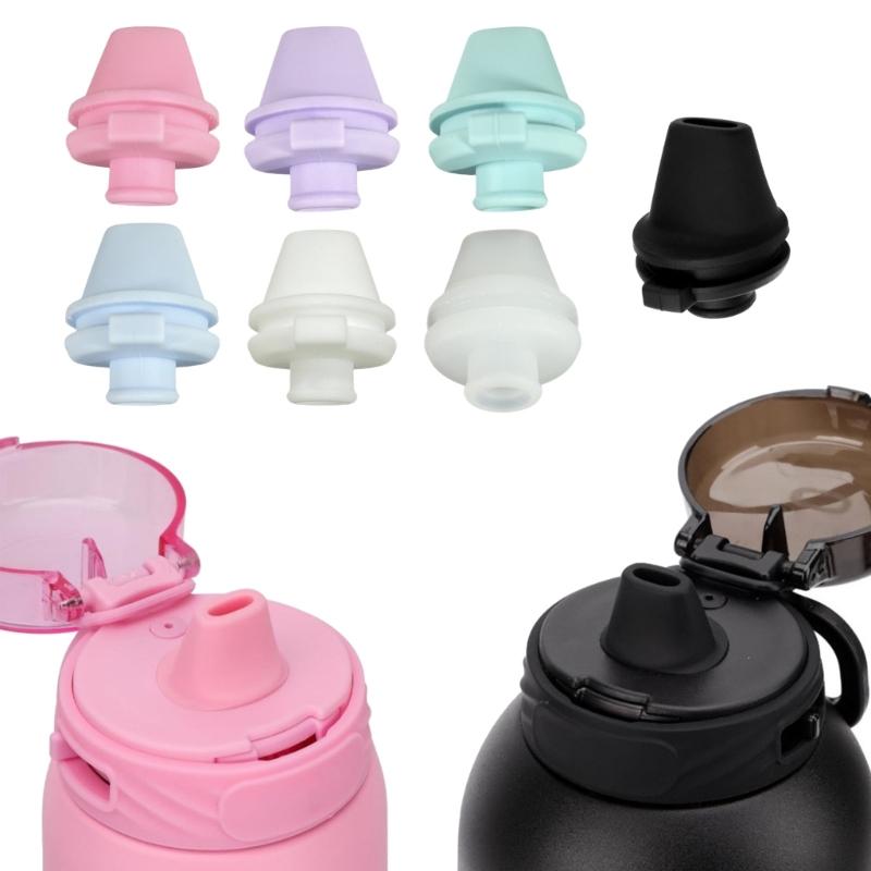 4pcs Silicones Spouts Mouthpieces Heat Resistant Water Bottles Mouthpieces Part Travel Water Bottles Accessory
