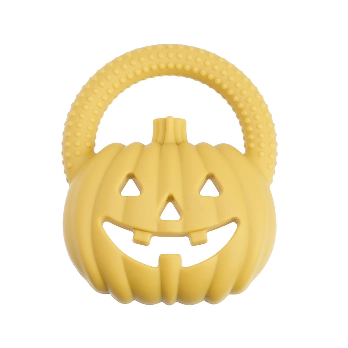 

Color Kids 1PCS Silicone Pumpkin Teether Toy 0-12M Baby Chewing Toy Food Grade Safe Sensory Infant Teething Toy Baby Stuff