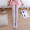 Black Silk Bowknot Garter Thigh-High Stockings - One-Piece Pantyhose for Spring & Autumn