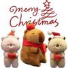 Christmas Bear Capybara Plush Toy Dolls Room Decoration Ornaments Children Gift