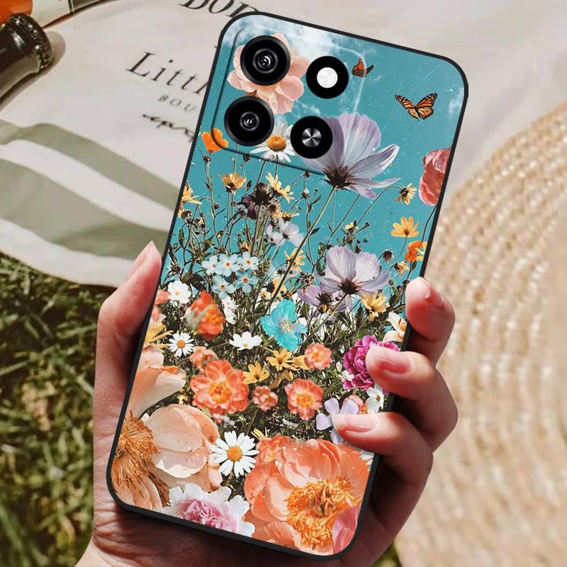 Für ZTE Blade A35 Hülle BladeA35 BladeA55 Luxus Bemaltes Handy Silikon Rückseite Für ZTE Blade A55 Hüllen Schutzhülle Capas