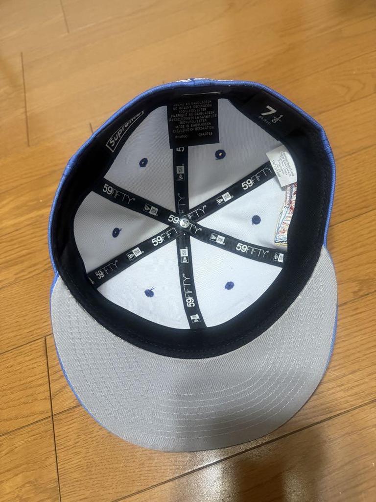 [USED] Supreme Gradient Box Logo New Era "Blue
