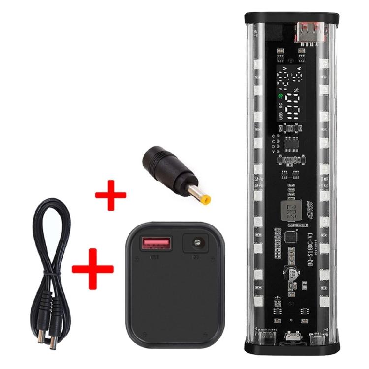 Durability Plastic 8Slot 18650 Battery Case Customizable 5-12V Output For Outdoor Adventure And Digital Accessories