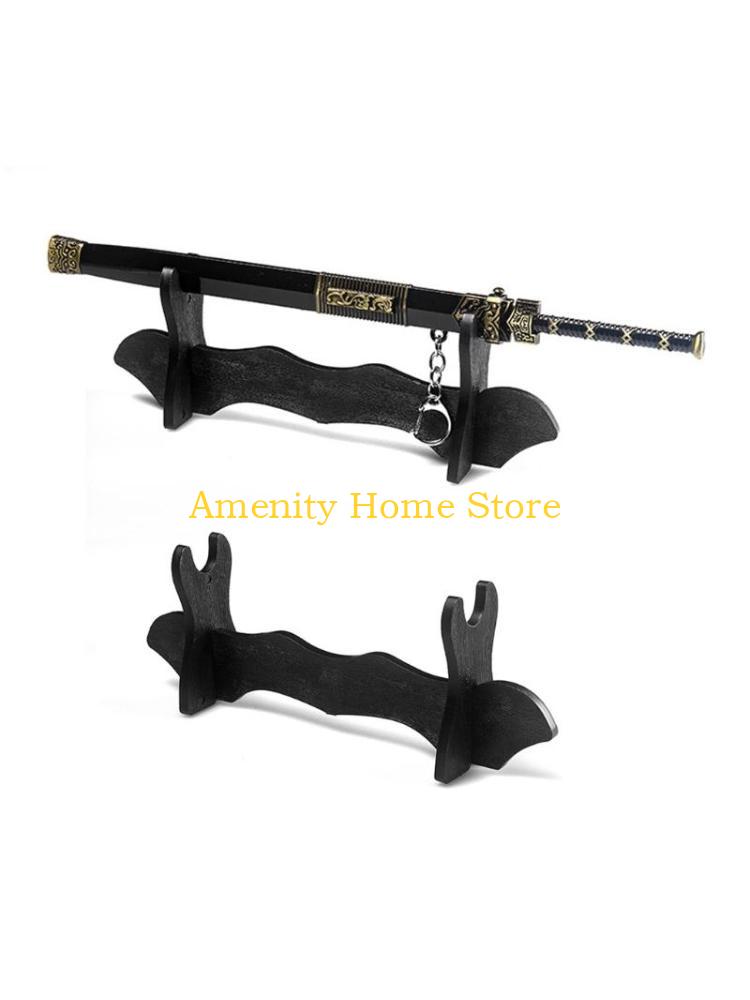 F26C Sword Stand Display Stand Black 21x7.3x4.3cm/8.26x2.87x1.69inches CN
