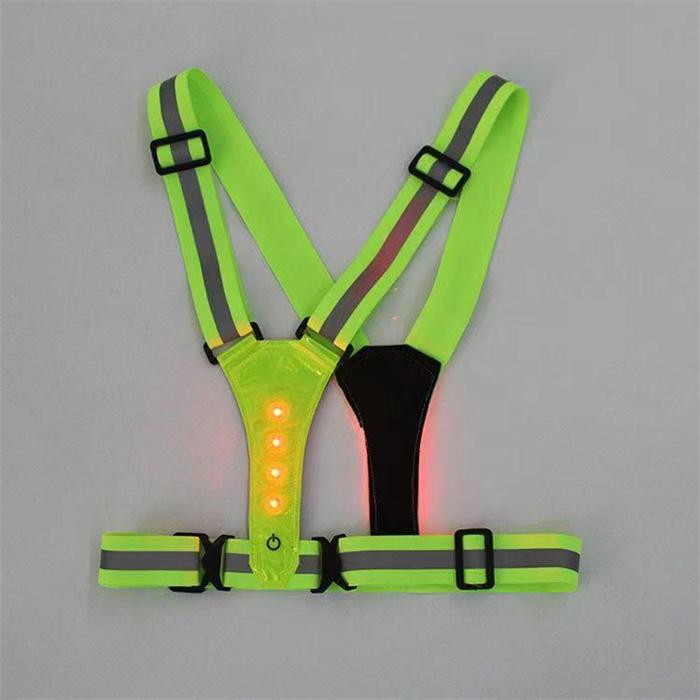 Kids Adults Engineer Worker High Visibility Vest Cycling LED Running Reflective Safety Vest