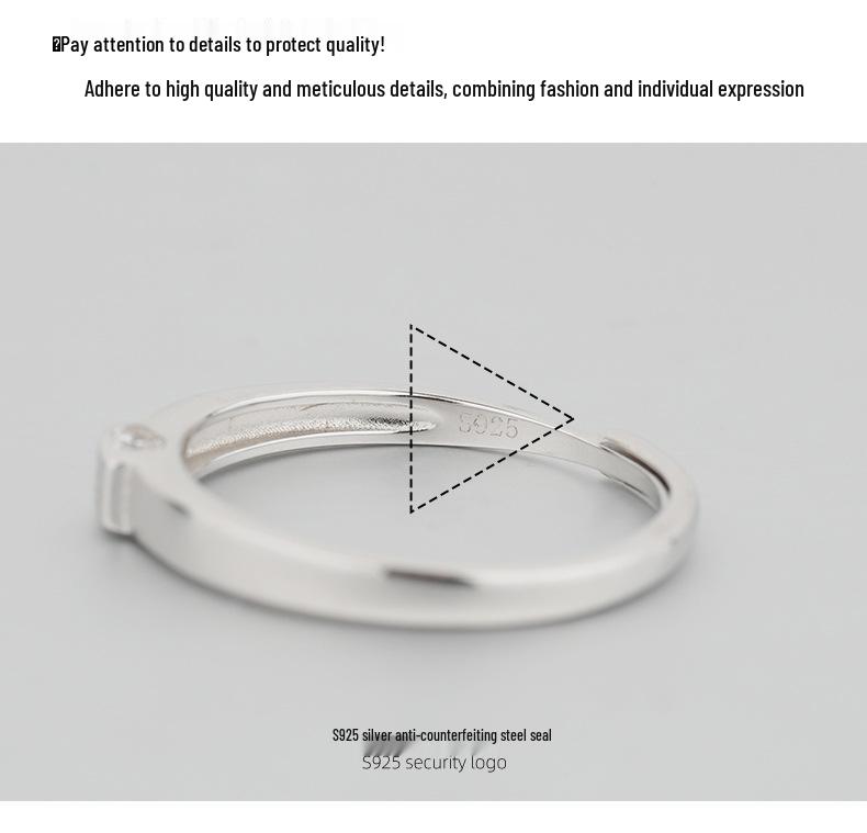 925 Sterling Silver You & Me Engraved Diamond Couple Rings - Unisex Personalized Design
