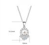 S925 Sterling Silver Pearl Necklace Light Luxury Niche Pendant Bead Silver Neck Chain Accessories Women